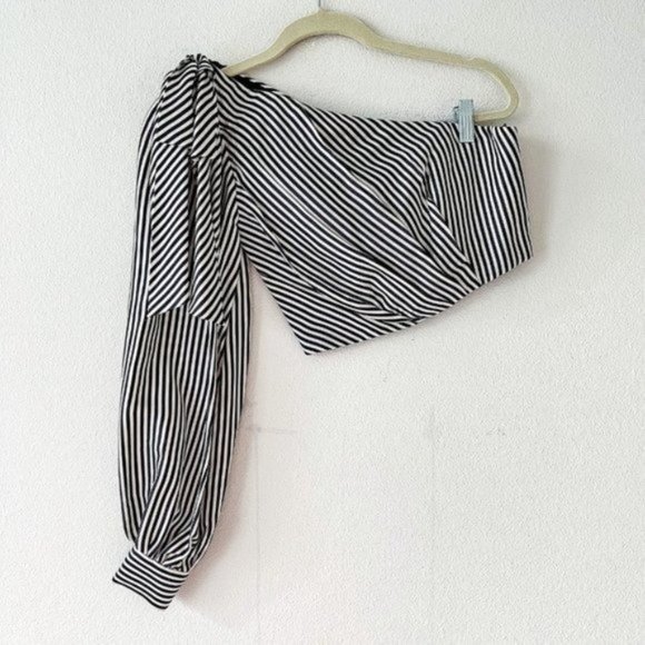 ❤️SOLD❤️Zimmermann Maples One Shoulder Striped Bow - Picture 5 of 12